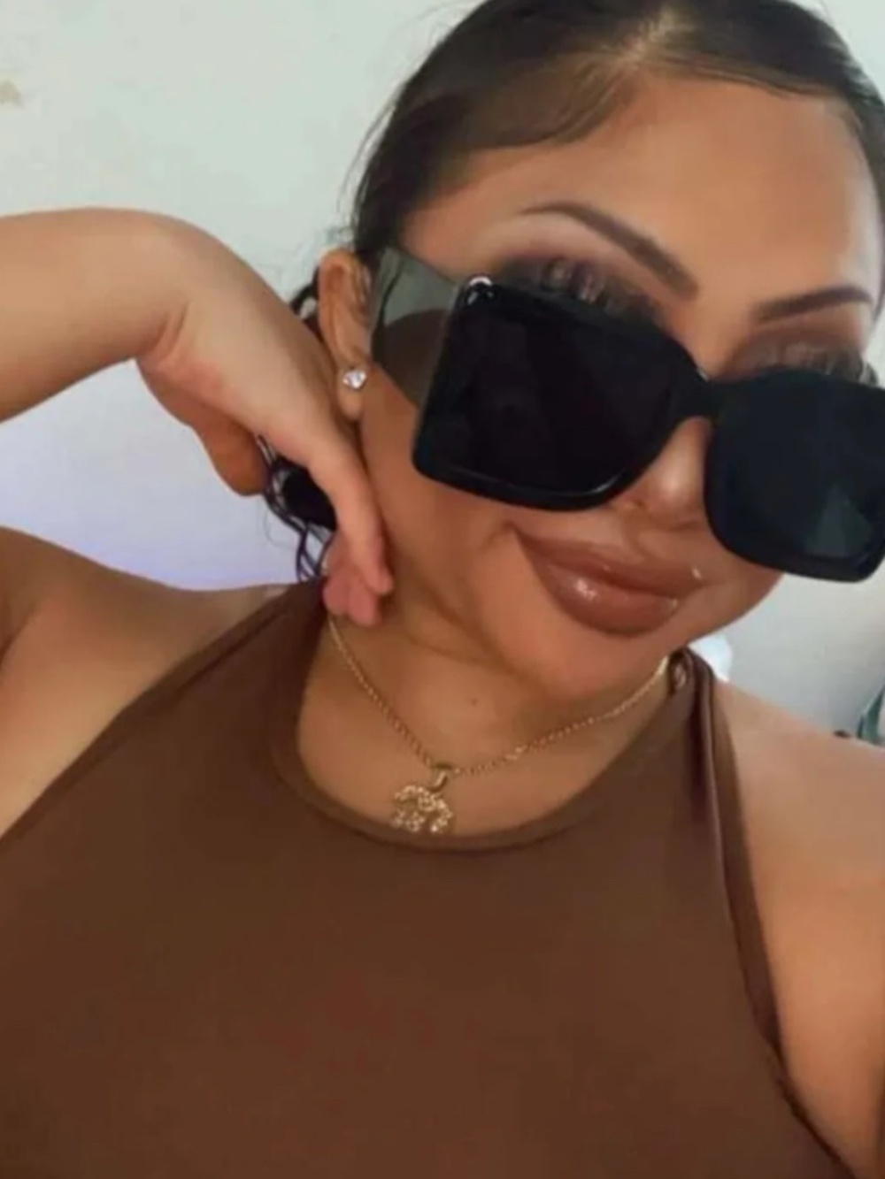 Black oversized shades
